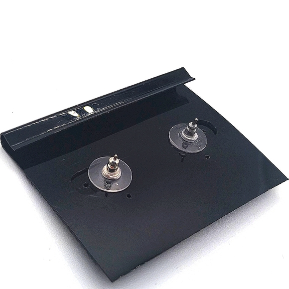 Vintage Eisenberg Ice Masquerade Mask Crystal Stud Earrings-Rare! - Picture 4 of 4